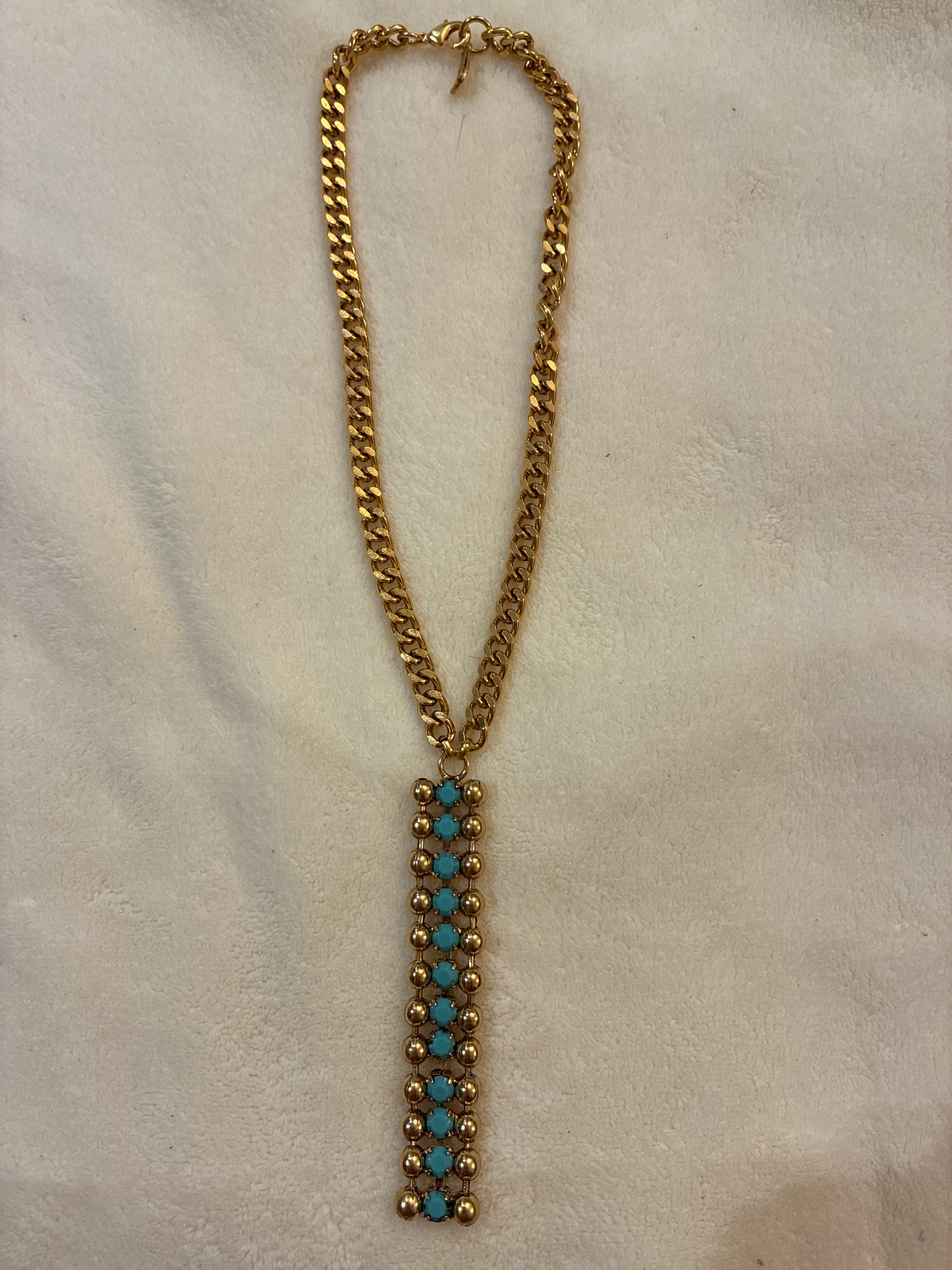 Turquoise Lariat Necklace