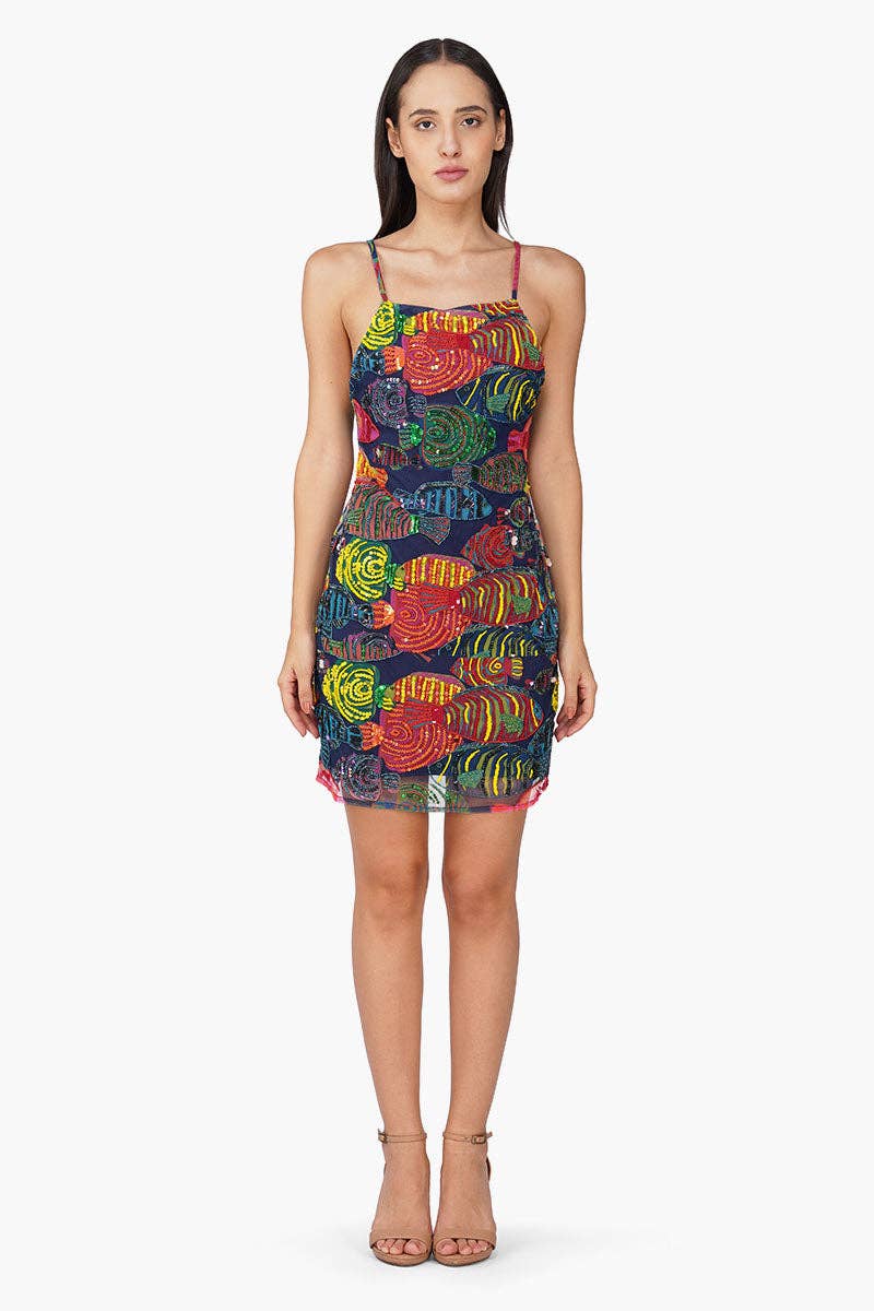 Tropical fish Beaded Dress