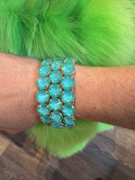 Ocean Blue Stretch Bracelet