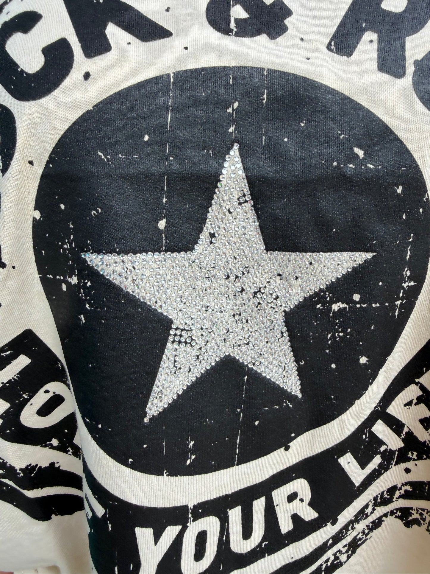 Rock Star Cropped T-Shirt