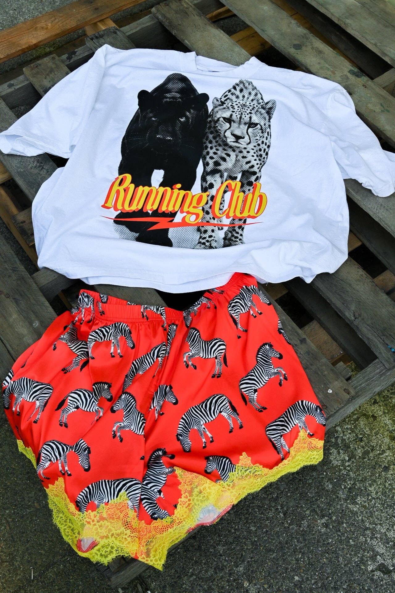 Wild Child Zebra Lace Shorties