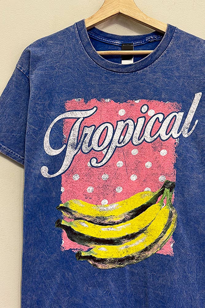 Tropical Polkadot Mineral Blue T-Shirt