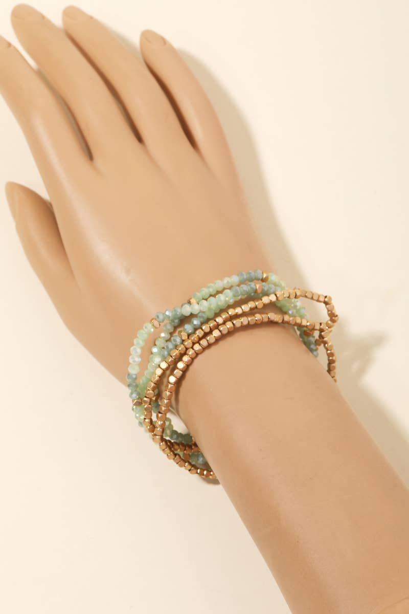 Beaded Stackable Bracelet Set