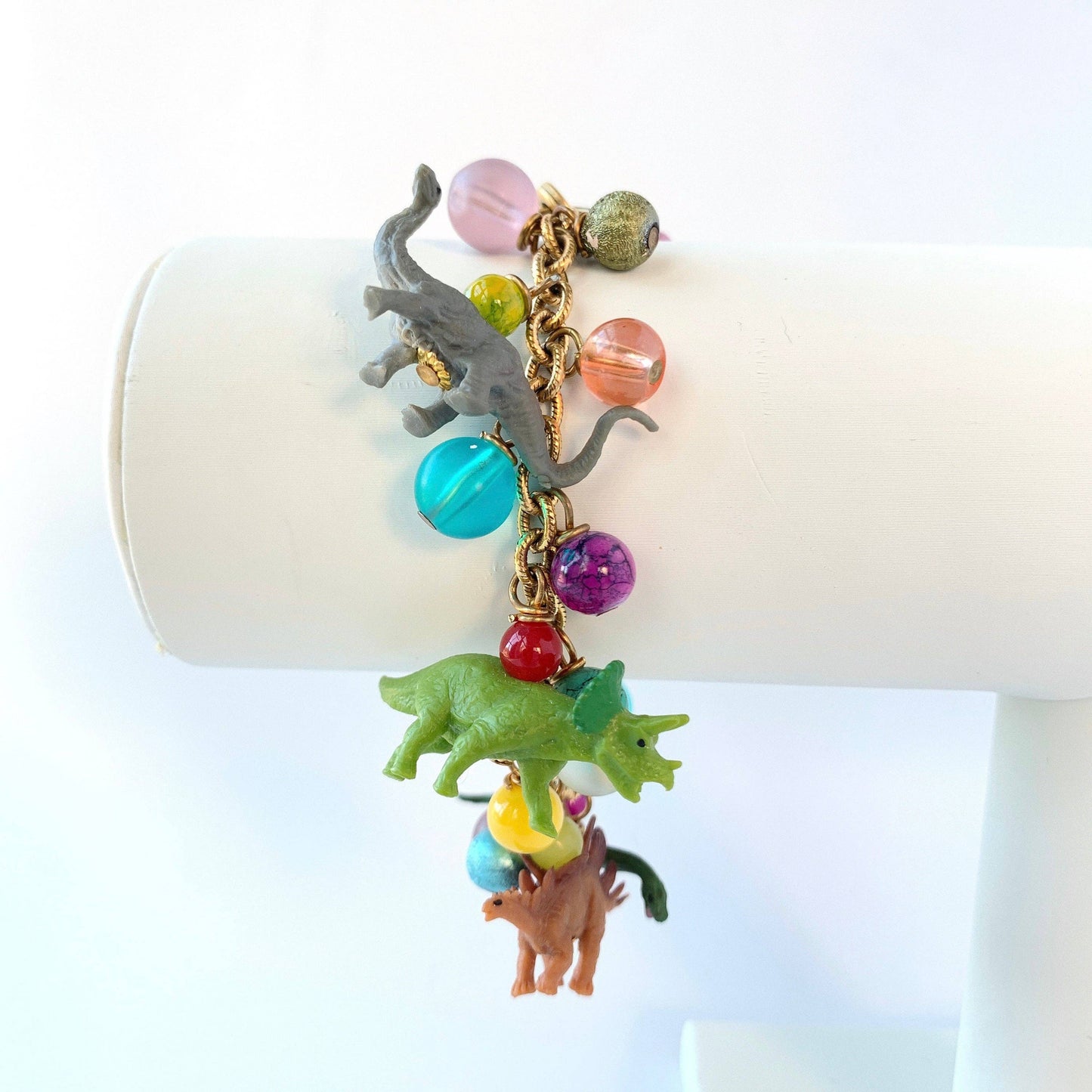 Tiny Dinosaur Charm Bracelet