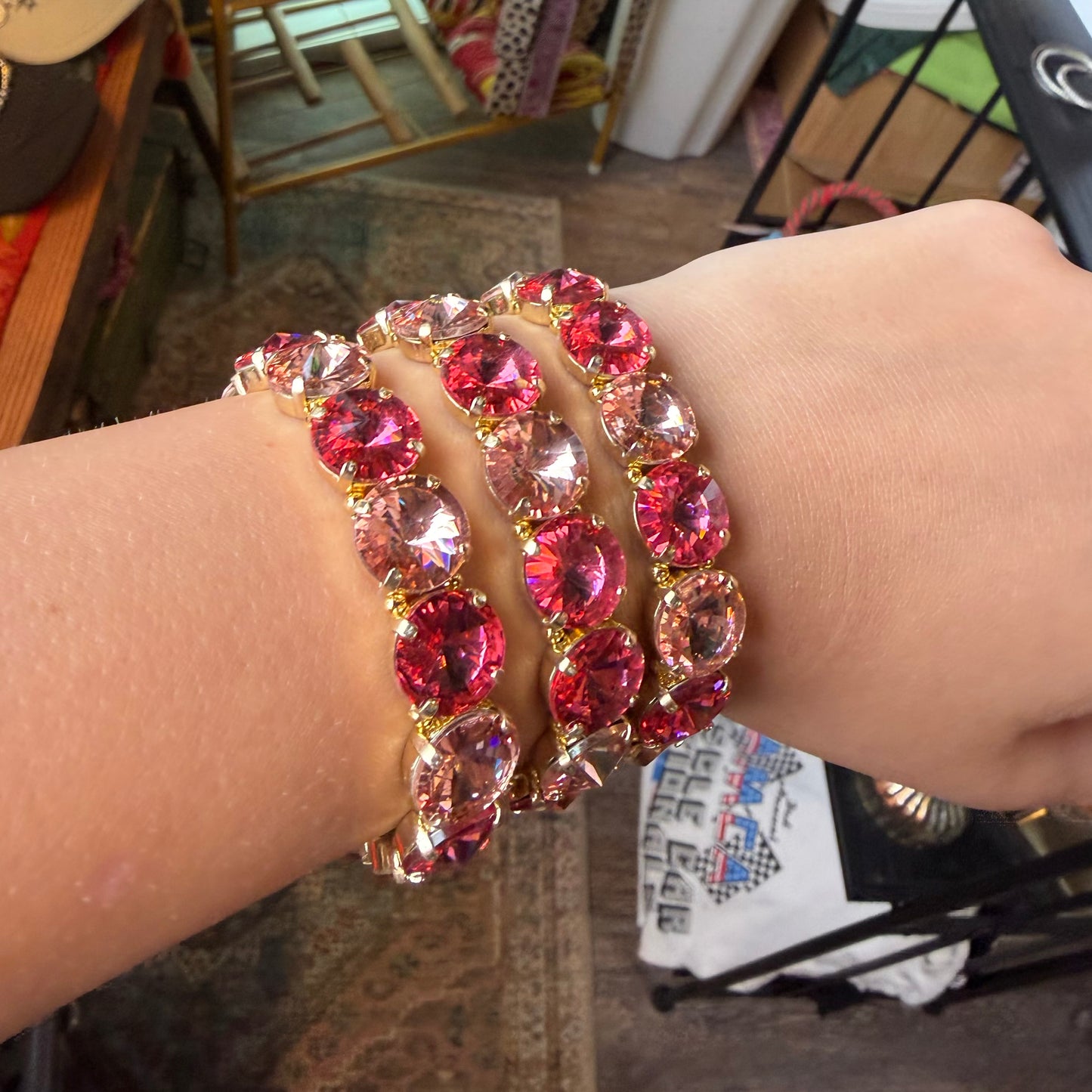 Pink Sunlight Stretch Bracelet
