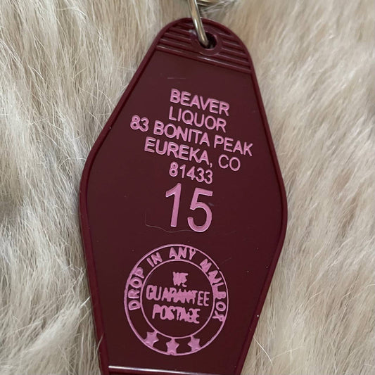 Motel Key Chain - Beaver Liquor