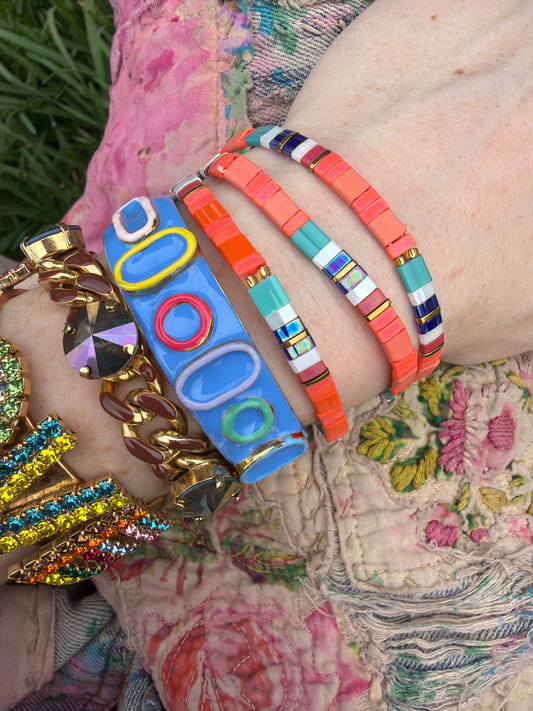 Orange Stretch Bracelet
