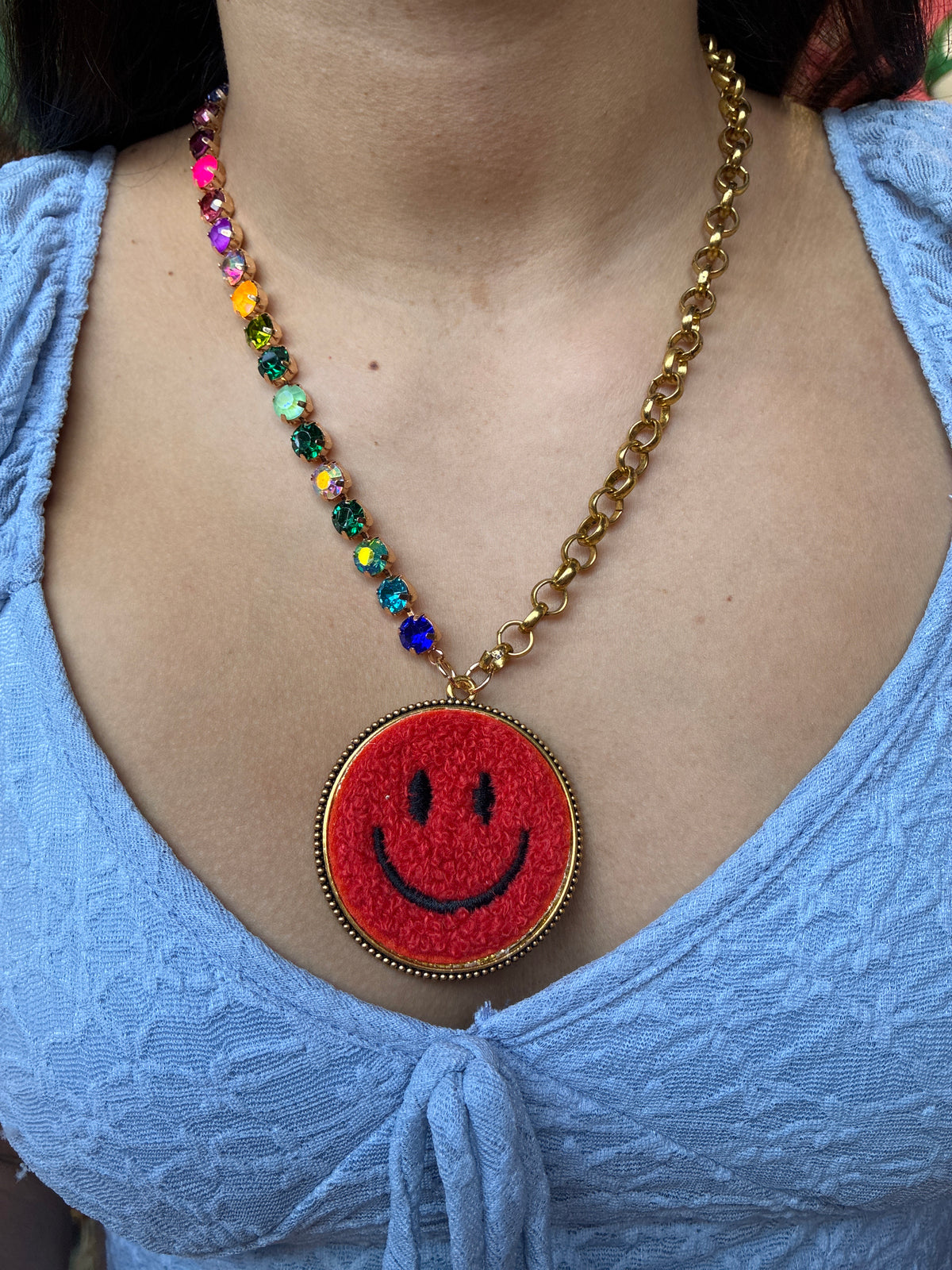 Dark Orange Smile Necklace