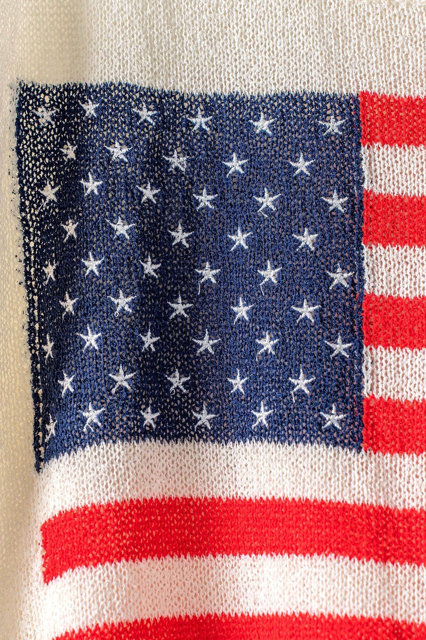 American Flag Graphic Knit Patriotic Top