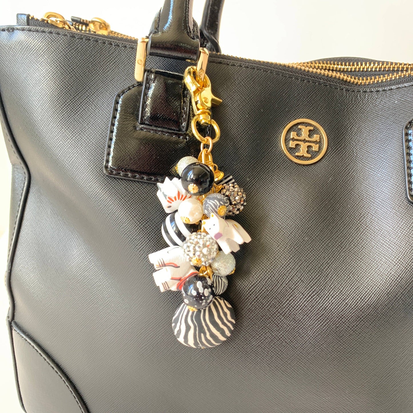 Zebra Print Animal Purse Charm