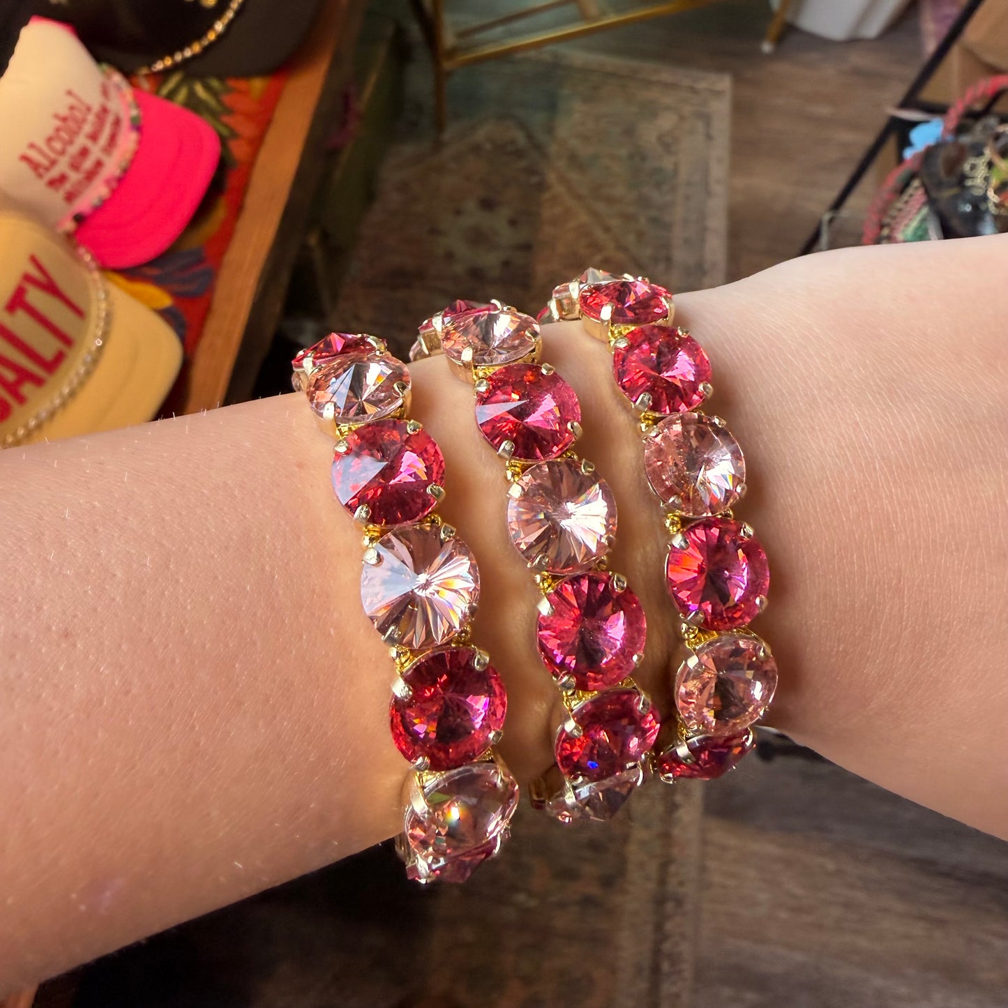 Pink Sunlight Stretch Bracelet
