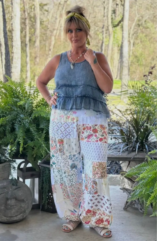 Patchwork Sunrise Pants