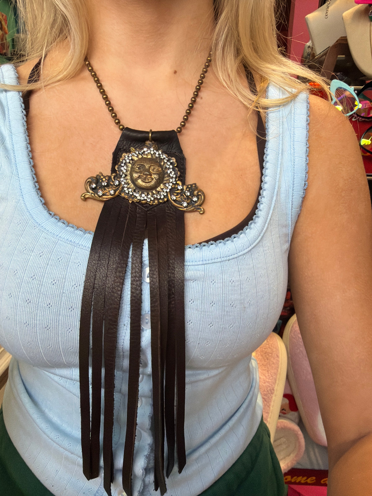 Vintage Sun Necklace