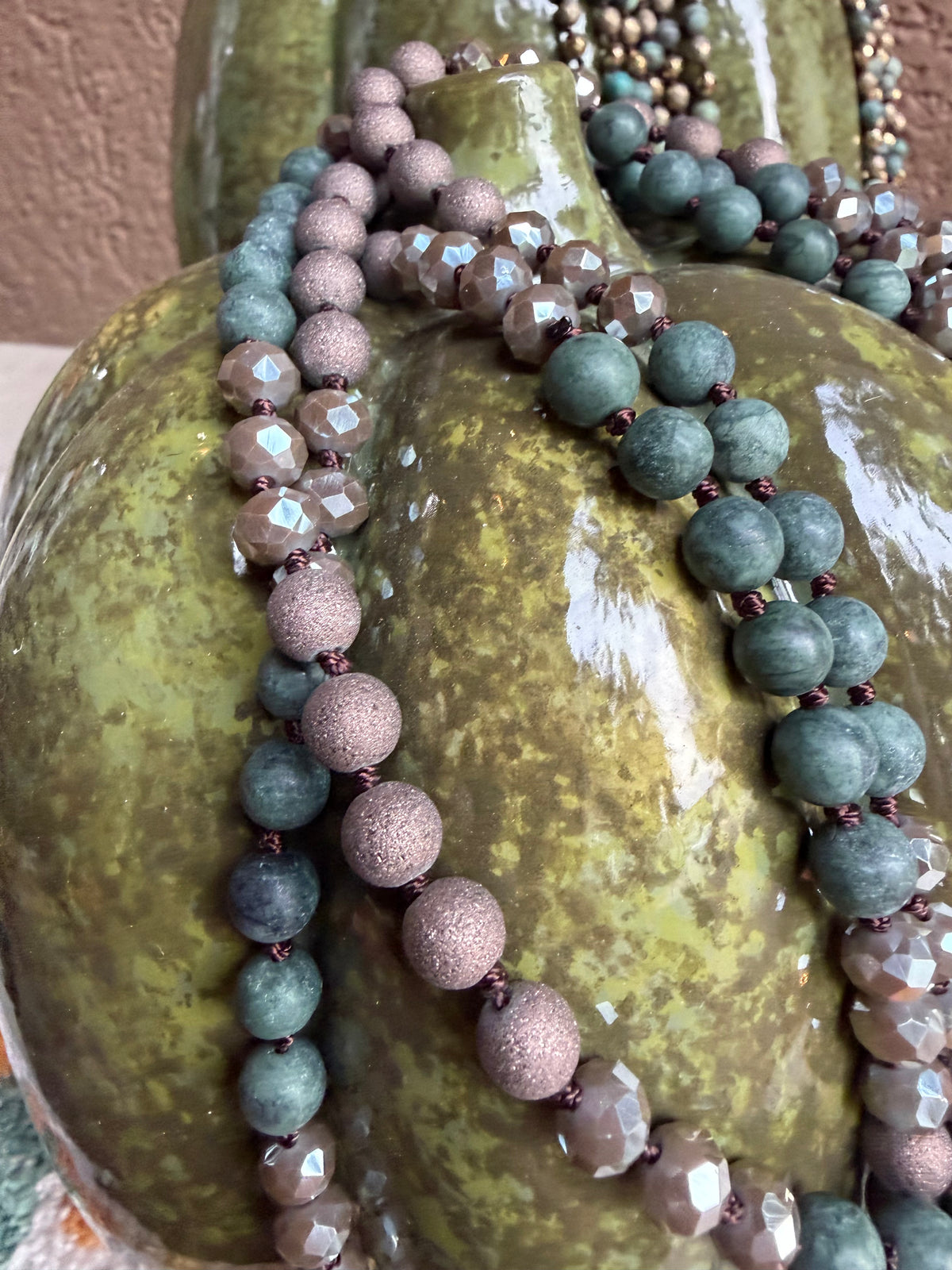 Geode Brown Turq Necklace