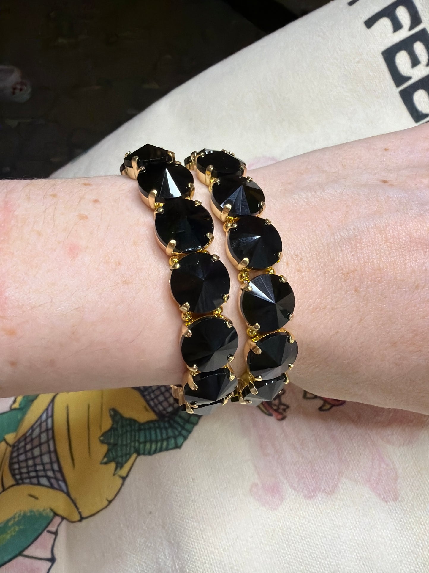 Supernova Onyx Stretch Bracelet