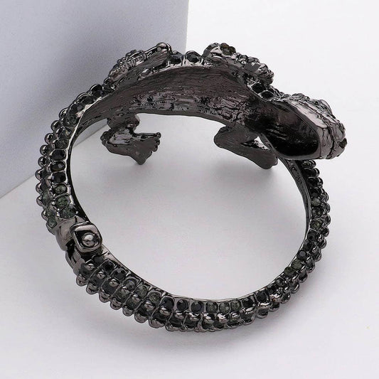 Crystal Rhinestone Crocodile/Alligator Embellished Bracelet