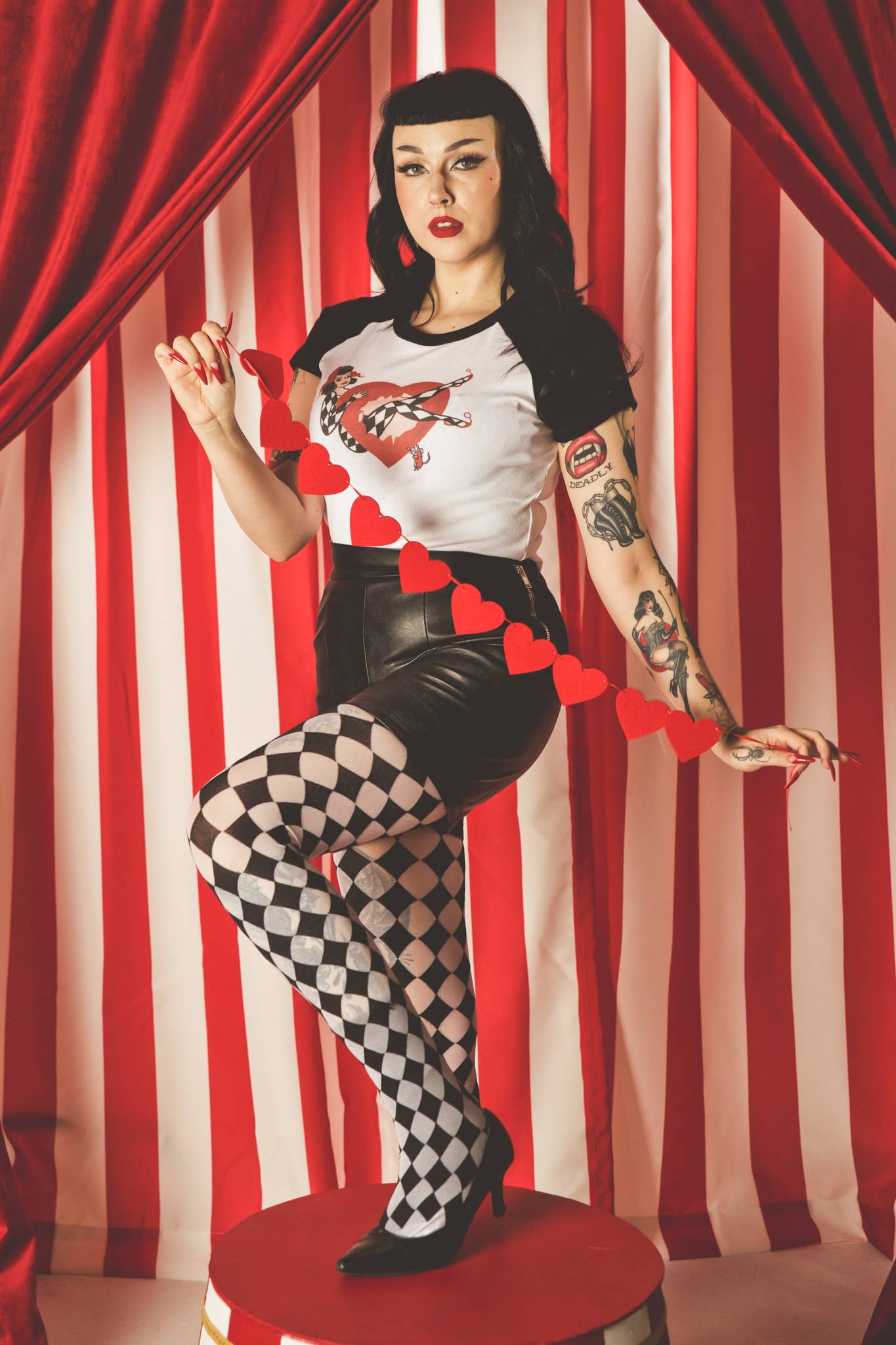 Cheeky Little Joker Short Raglan Cropped Baby tee