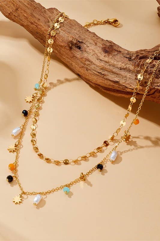 18K SEEDBEAD NECKLACE