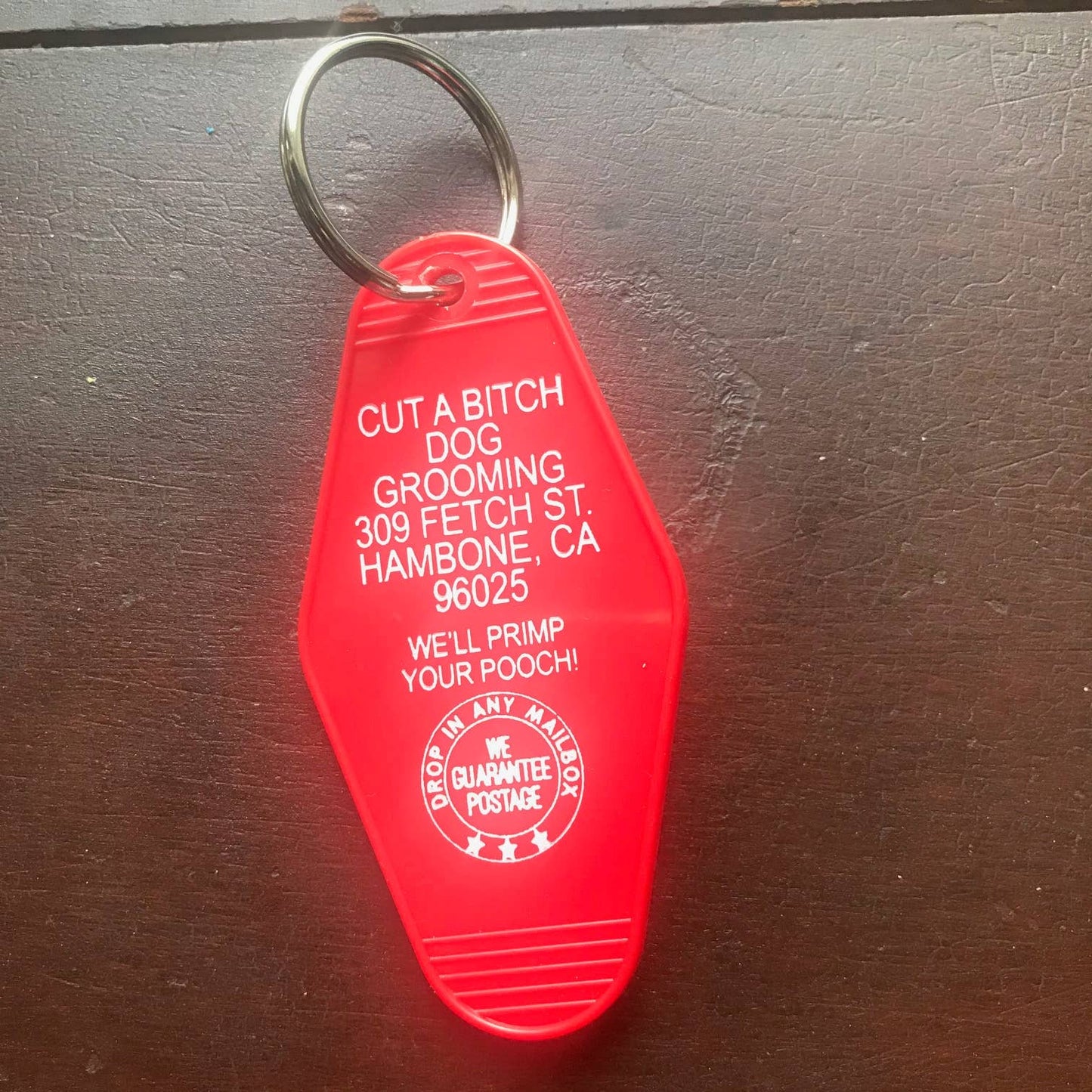 Motel Key Fob - Cut a Bitch Dog Grooming