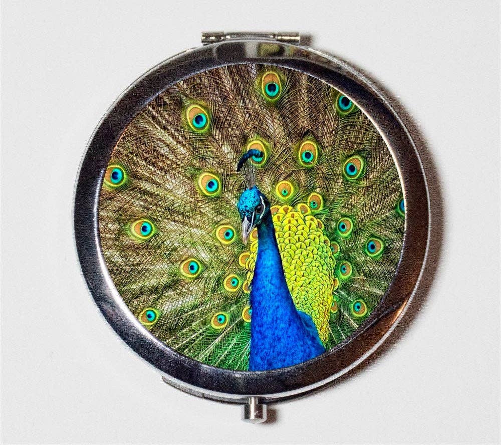 Peacock Compact Mirror