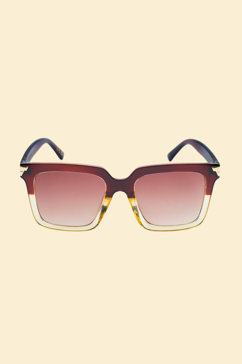 Luxe Fallon - Mahogany/Nude Sunglasses