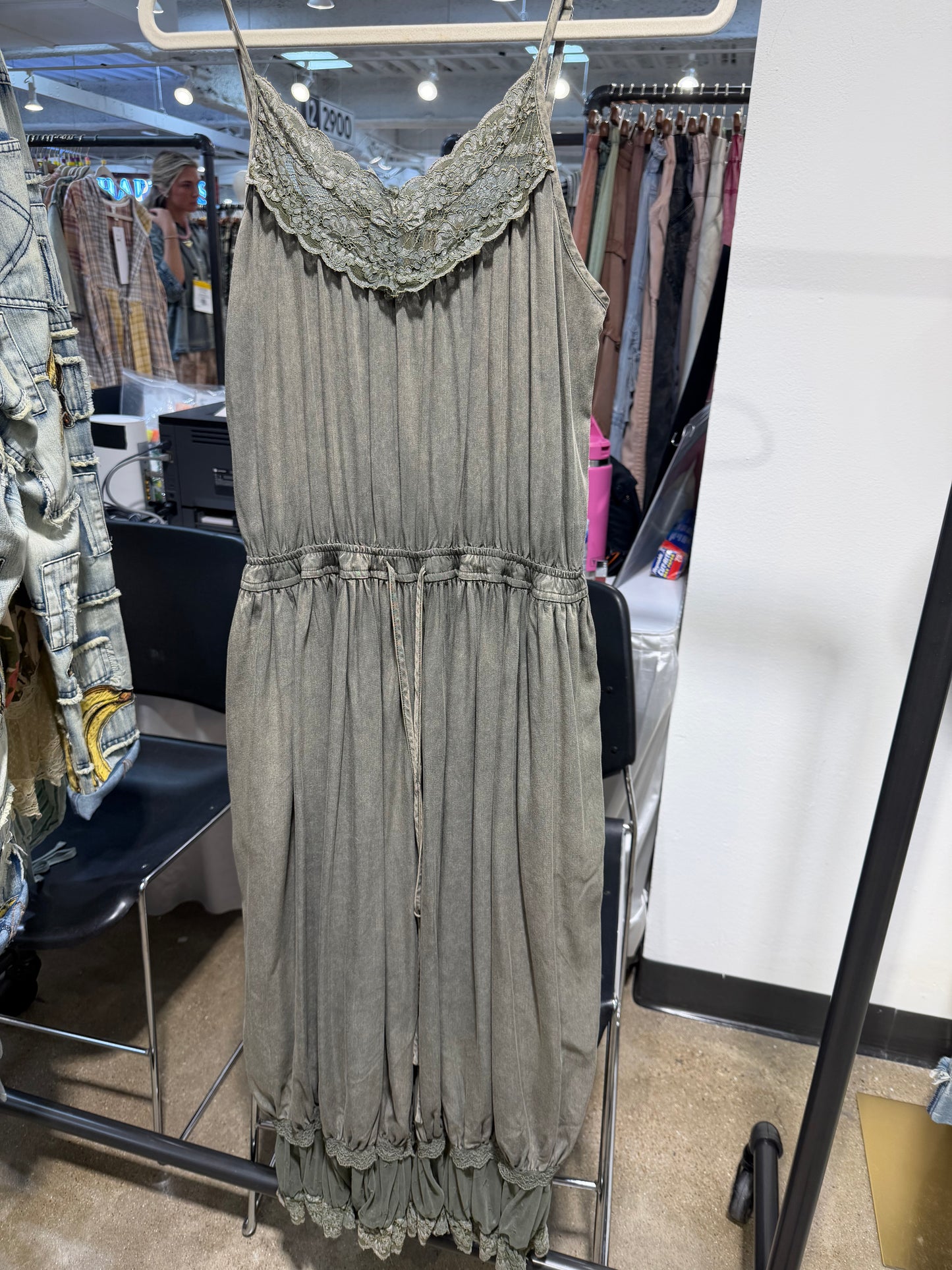 PRE ORDER Olive Lace Jumpsuit