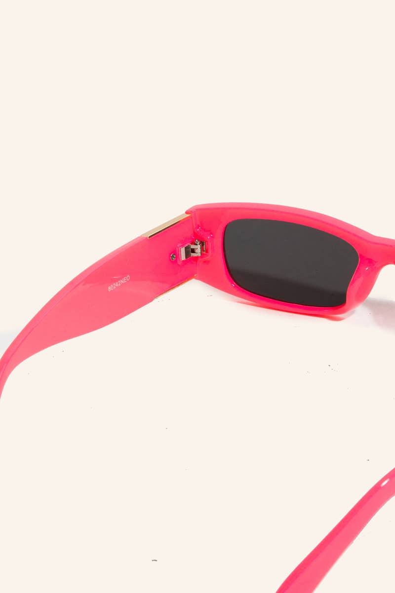 Colorful Rectangle Frame Sunglasses