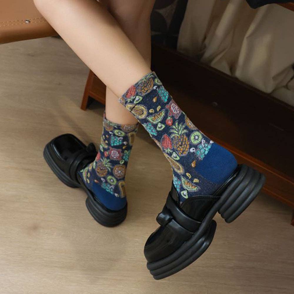 Tropical Fruit Bohemian Women's Socks