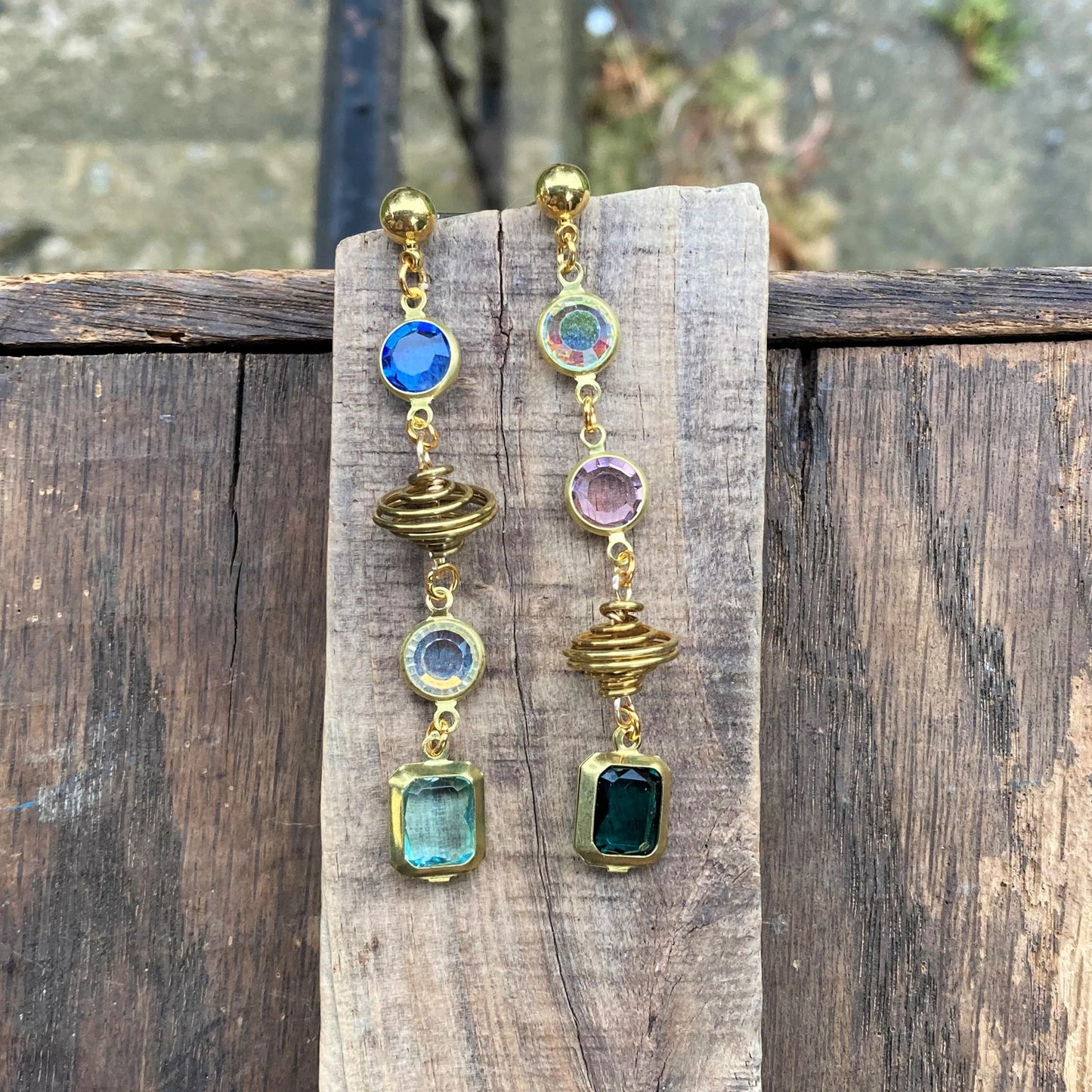 Galaxy Jewel Dangle Earrings