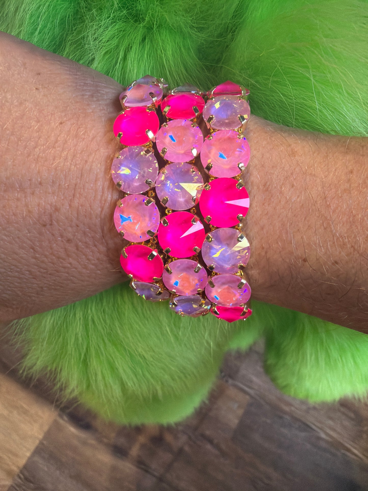 All The Pinks Stretch Bracelet