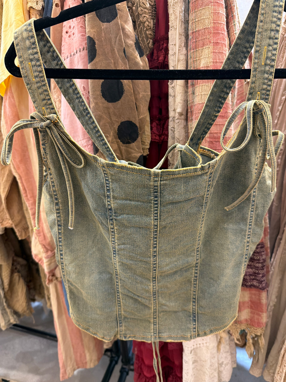 Blue Willow Denim Tank