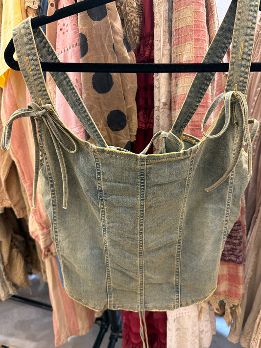 Blue Willow Denim Tank