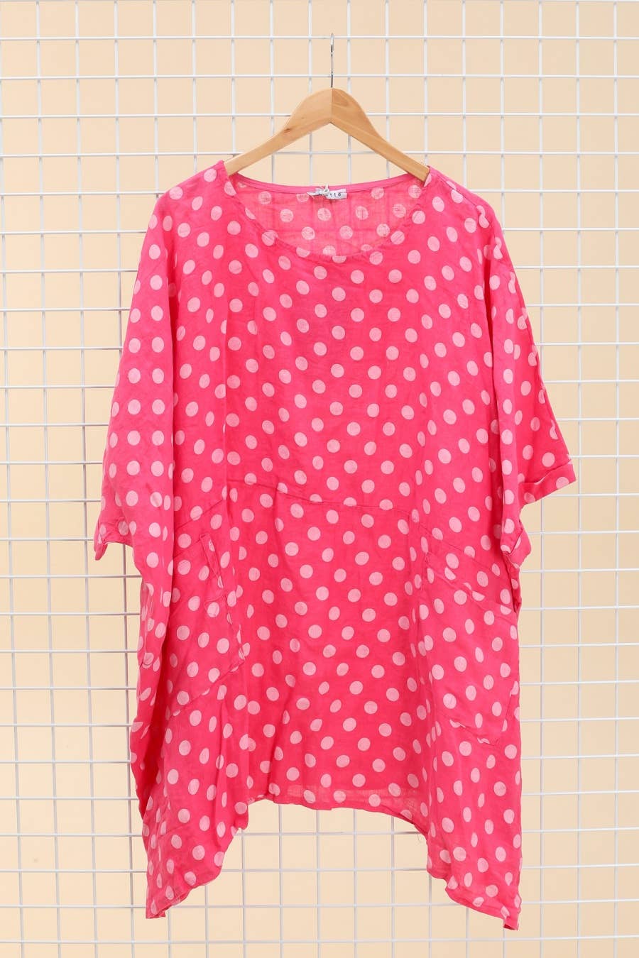 Polka Dot Linen Tunic