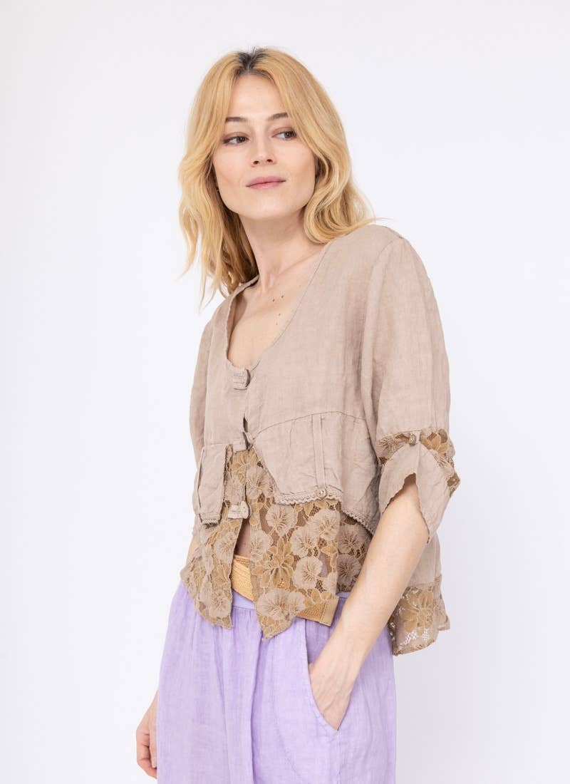 Jacket 100% linen