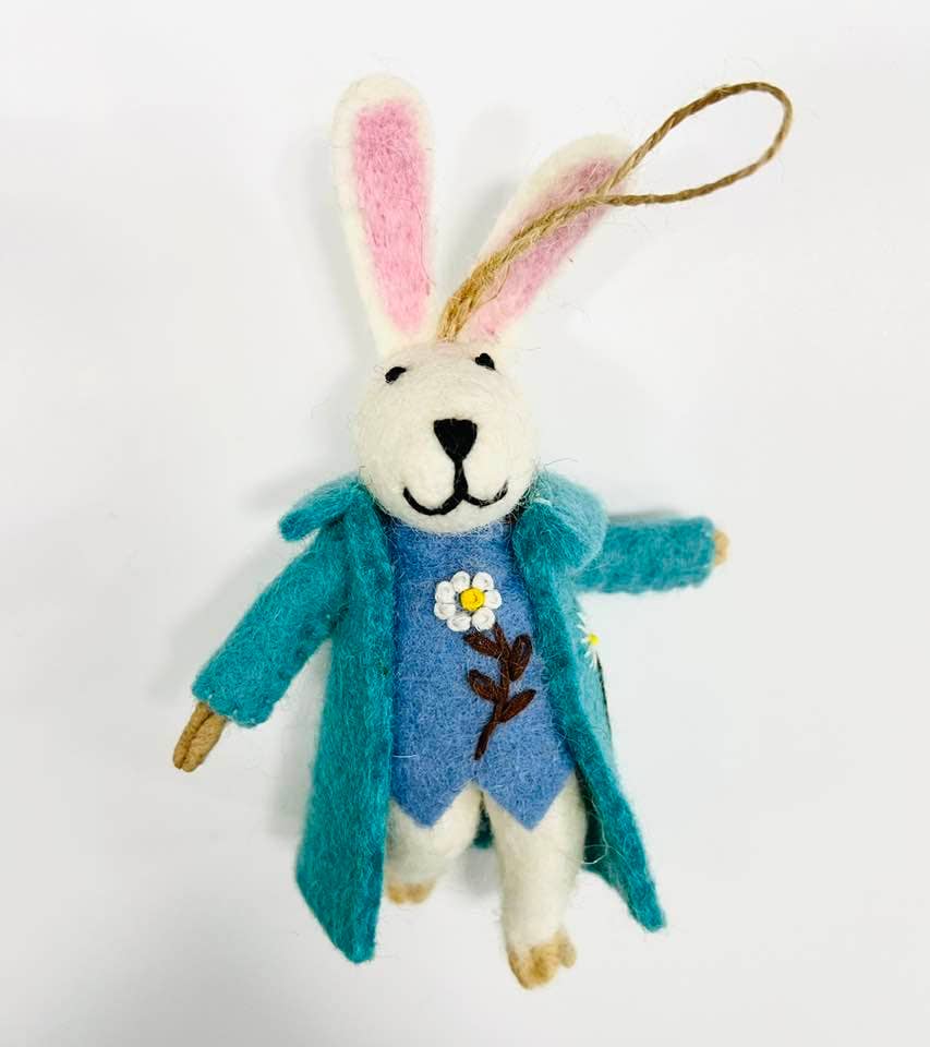 Felt Easter Bunny Ornament Decor