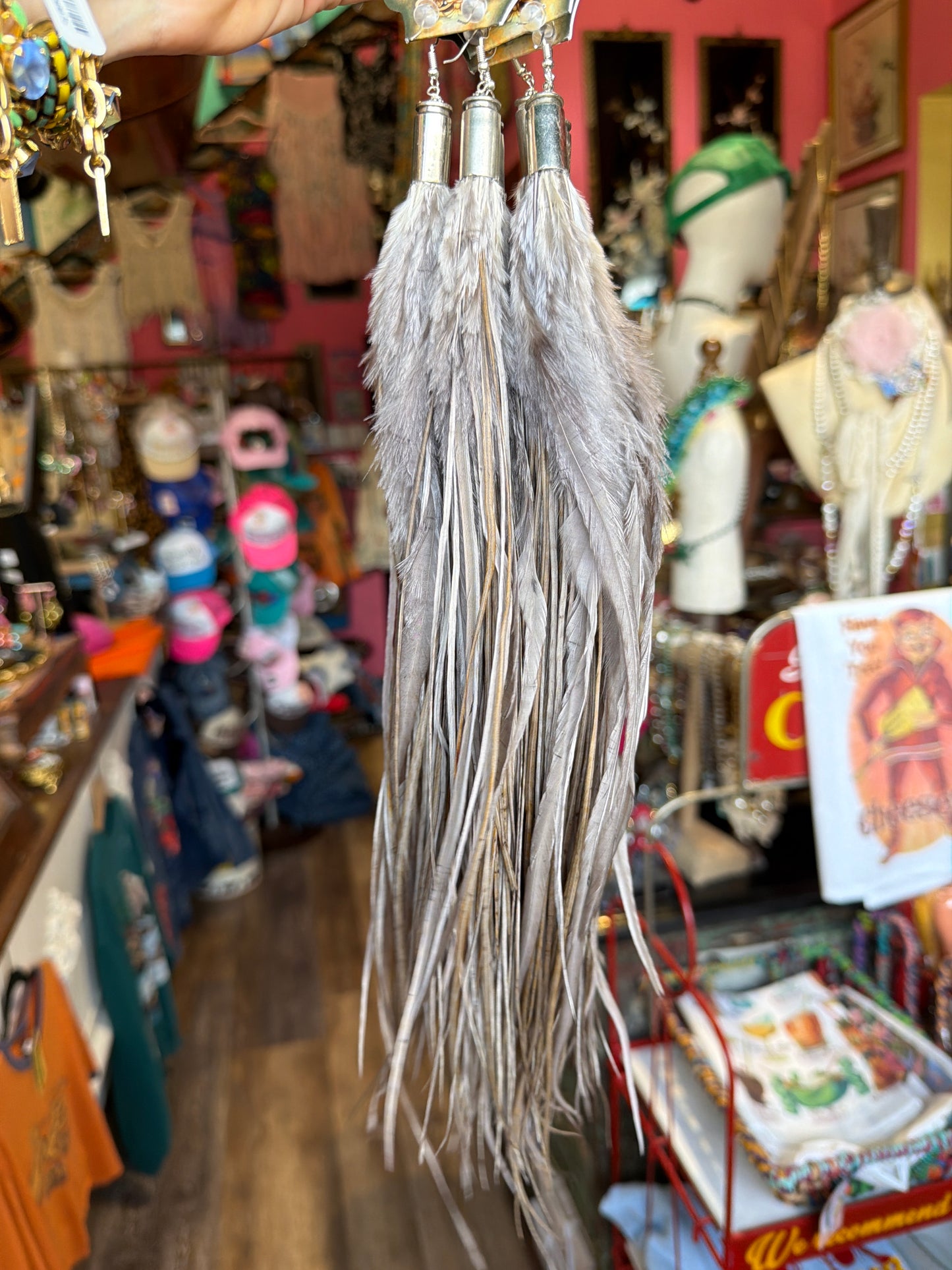 Long Feather Earrings