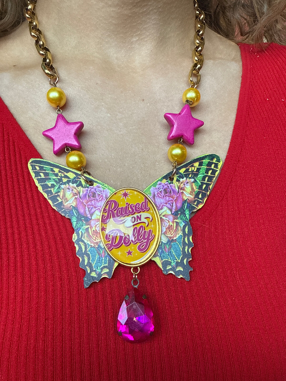 Raised on Dolly Butterfly Necklace