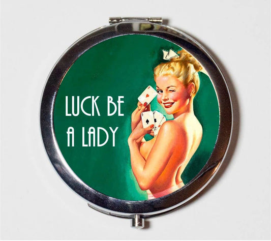Luck Be a Lady Compact Mirror