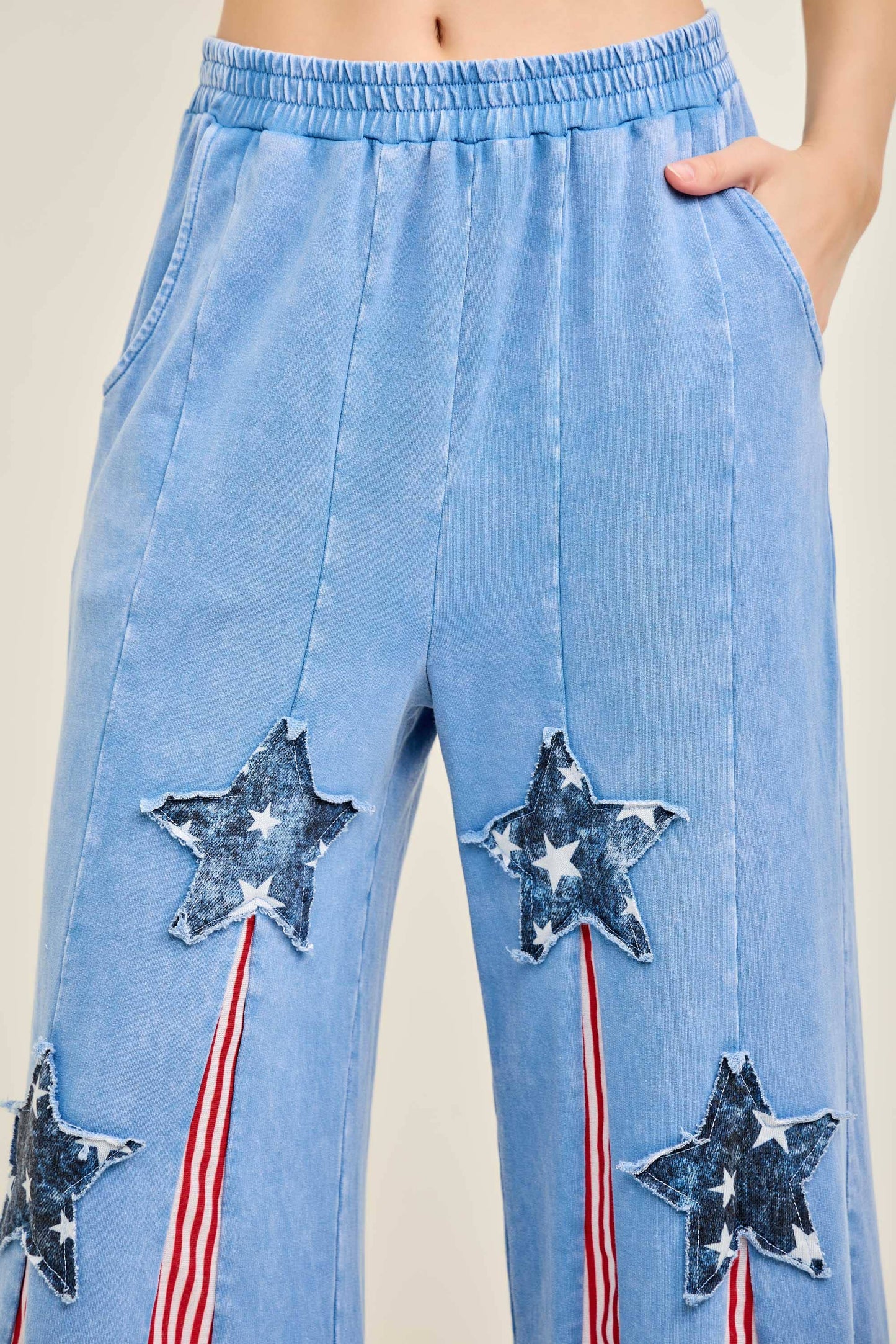 Americana Mineral Washed Flare Pants