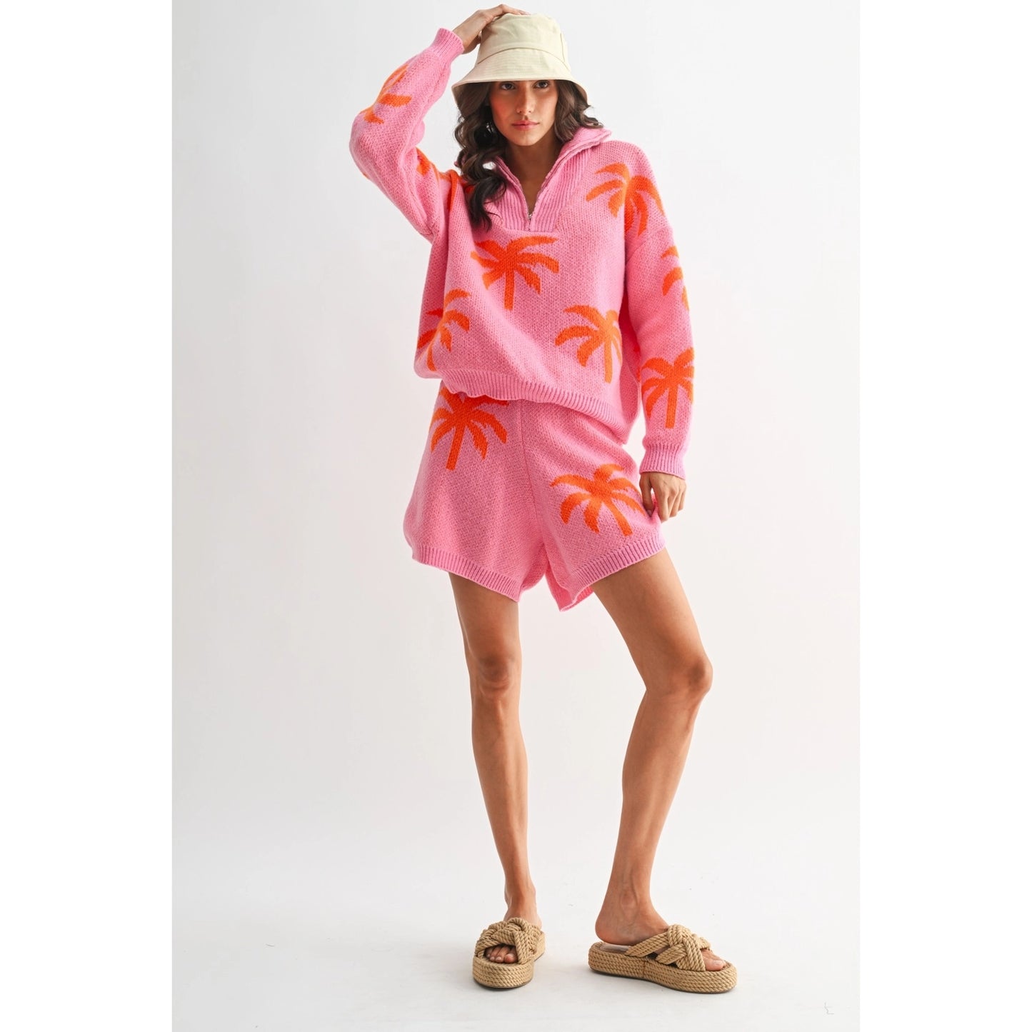 Pink and orange Palm Tree Lounge Set