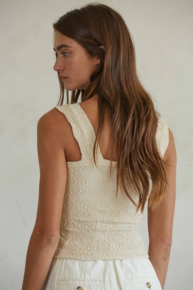 Seamless Patterned Jacquard Tank