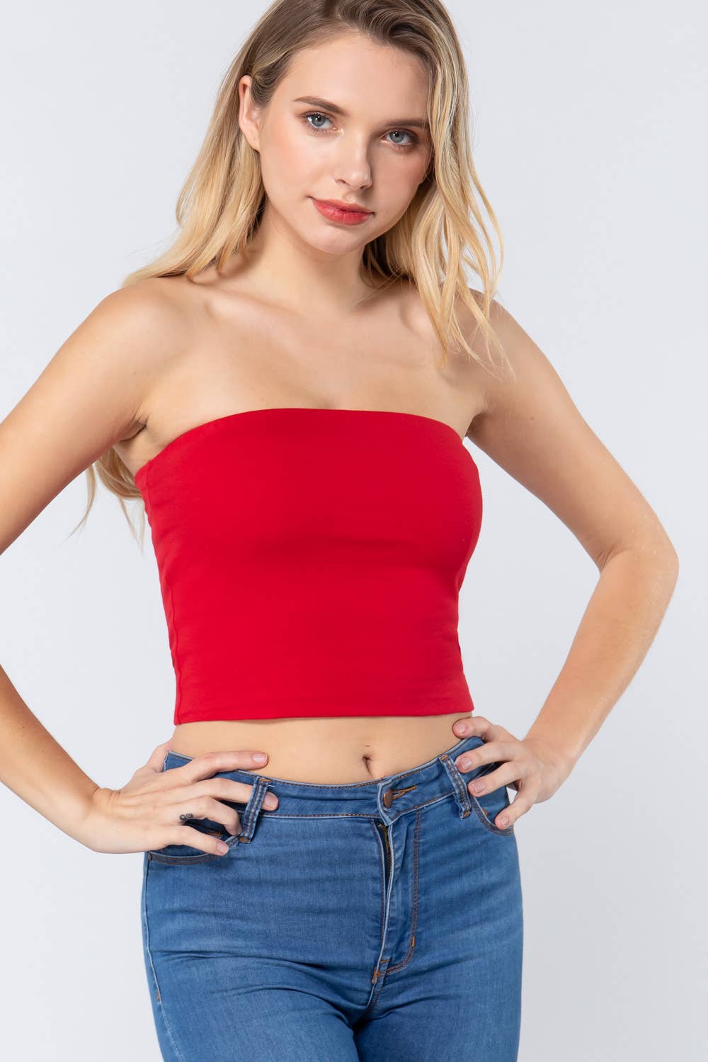 Crop Tube Cotton Jersey Top