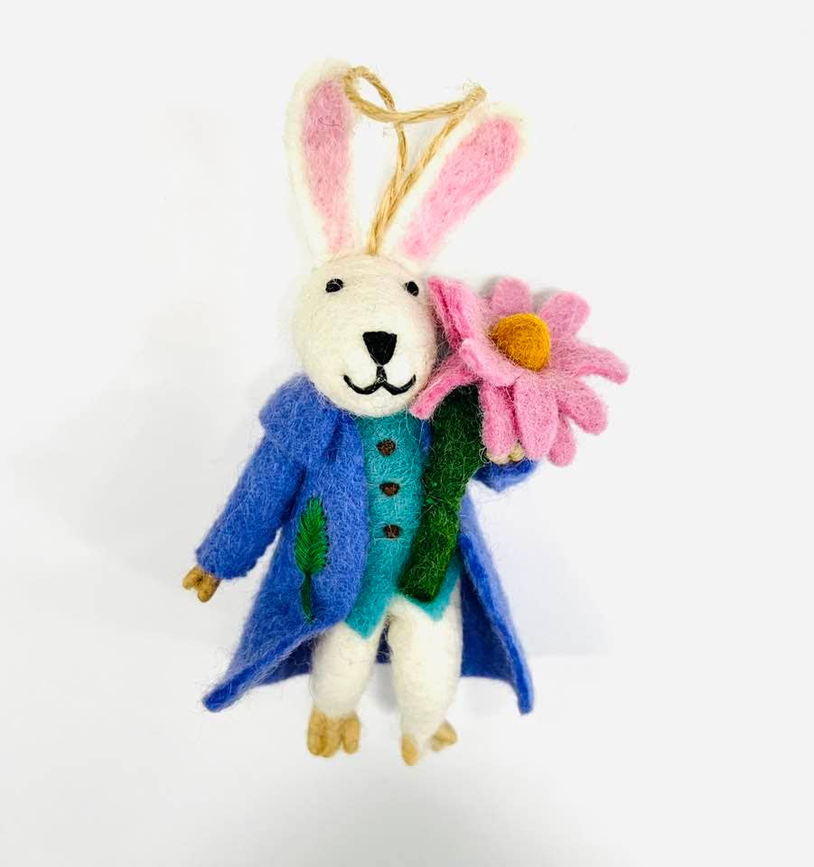 Felt Easter Bunny Ornament Decor