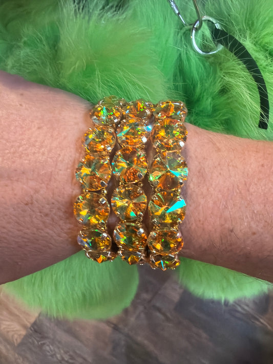 Light Brown AB Stretch Bracelet