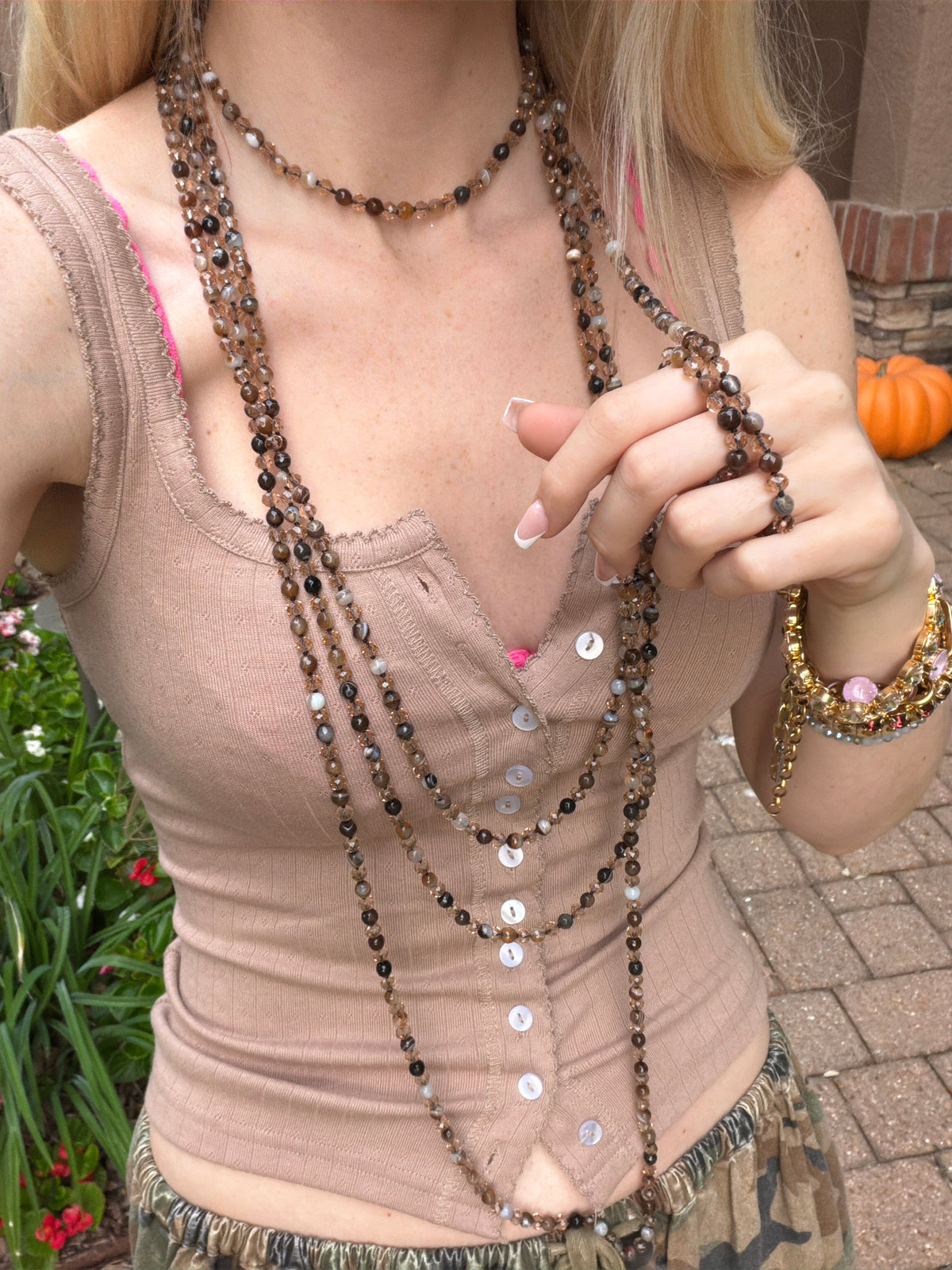 Geode Brown Necklace