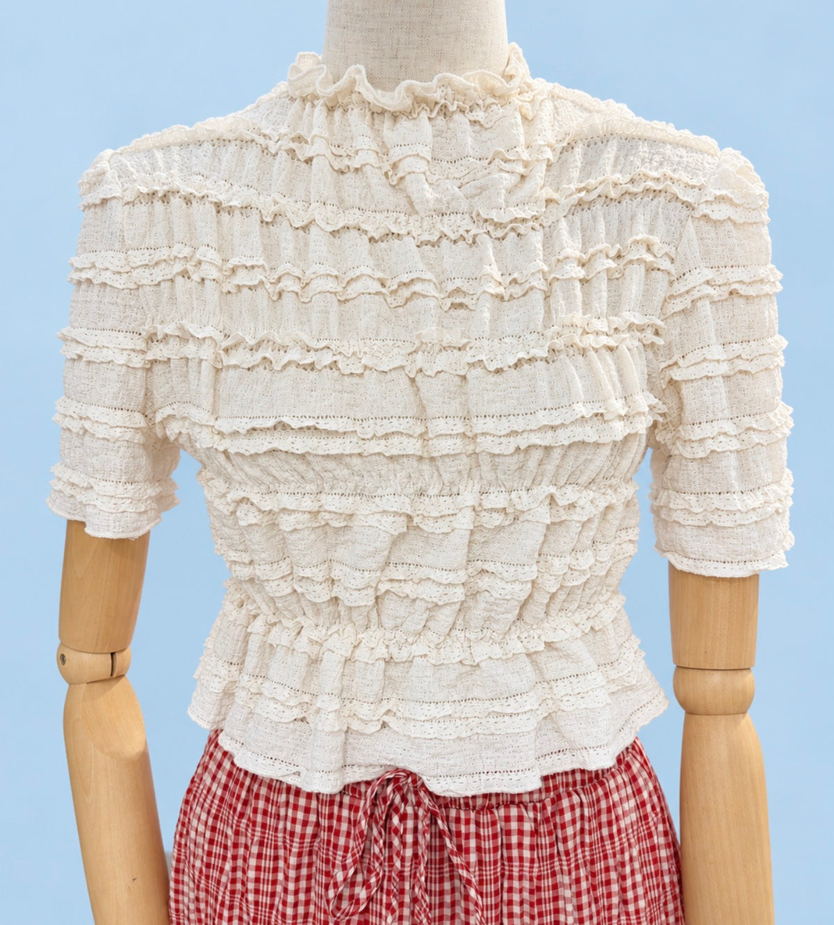 PRE ORDER White Smocked Top