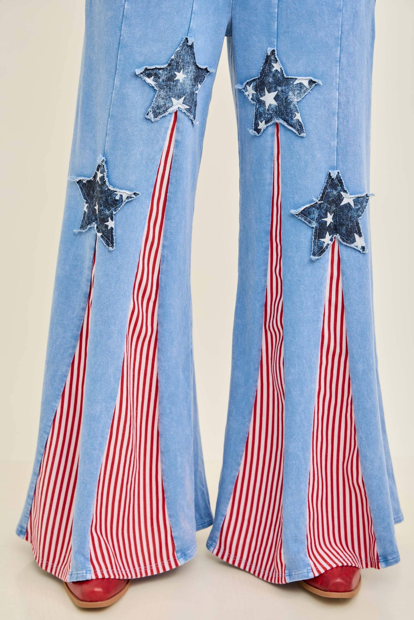 Americana Mineral Washed Flare Pants