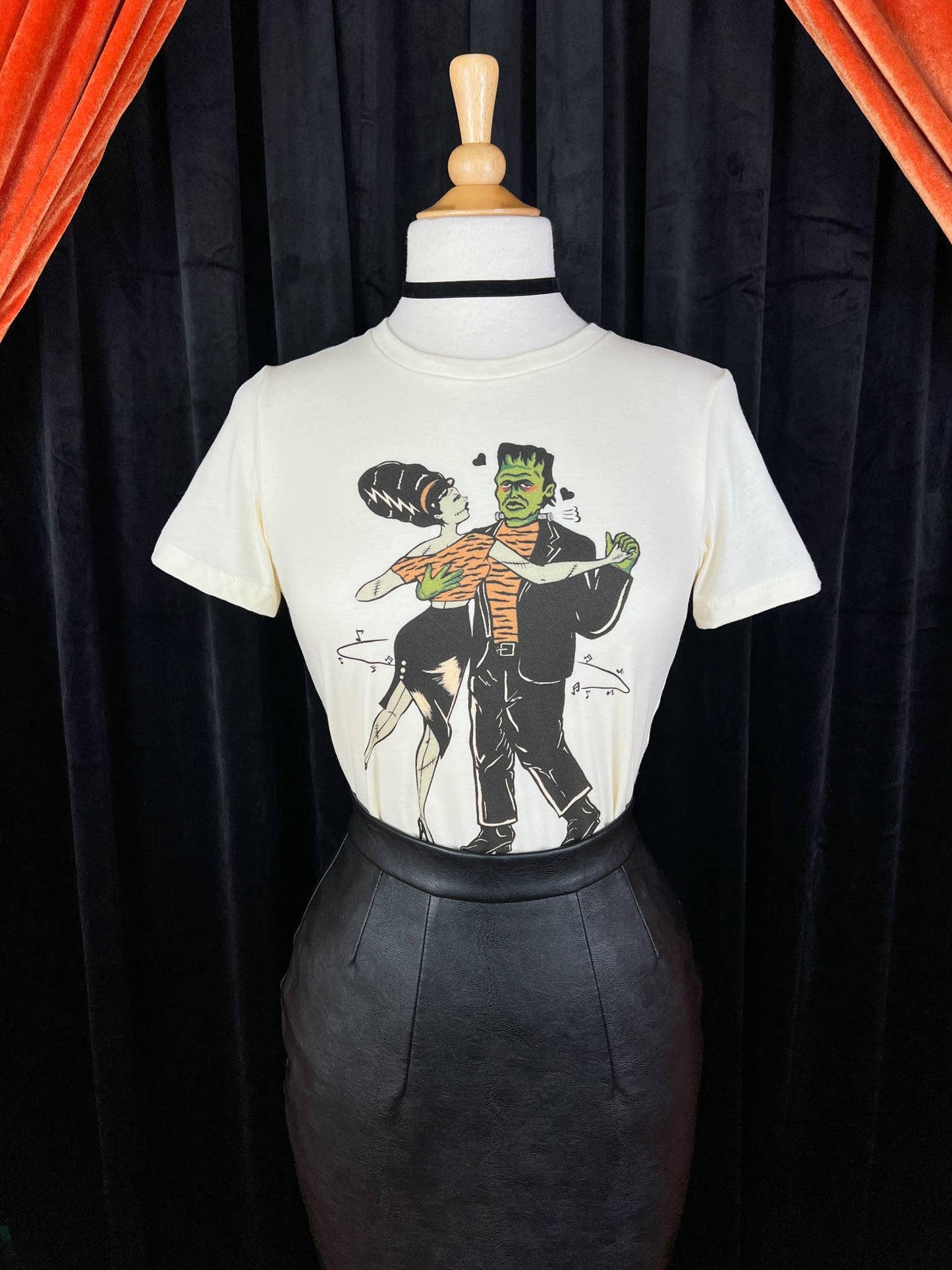 A Waltz with Frankie Fitted Tee in Ivory