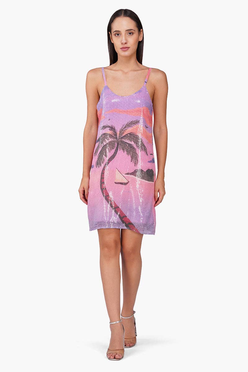 Glimmer Slip Short Dress