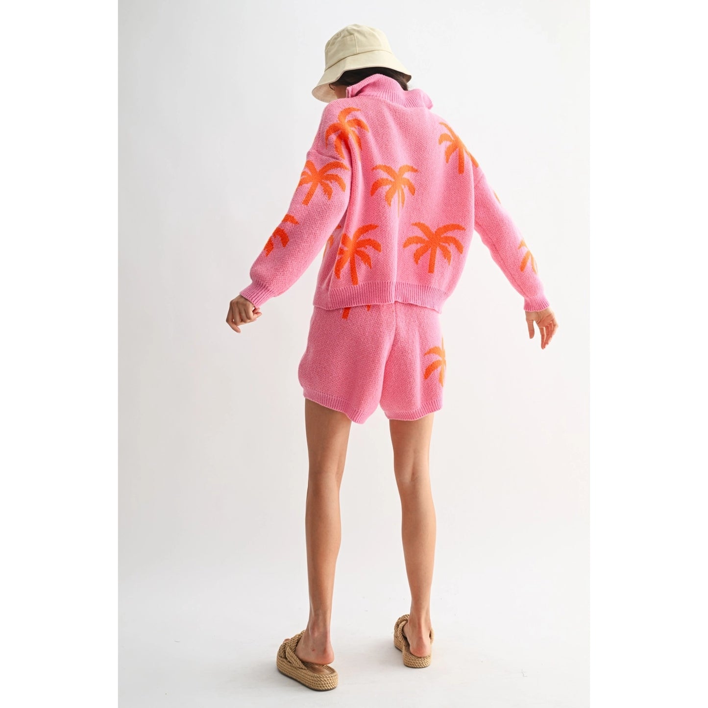Pink and orange Palm Tree Lounge Set